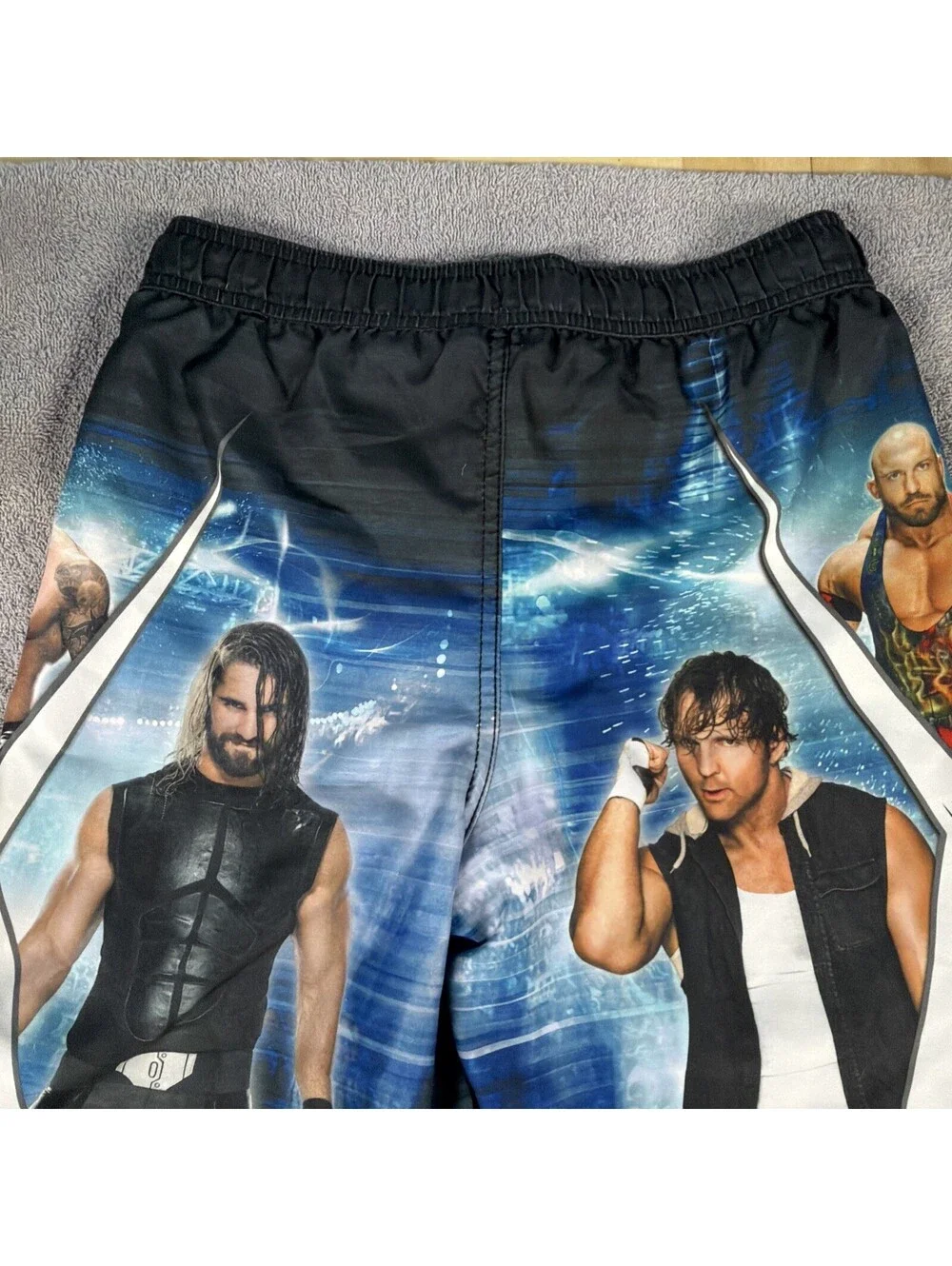 Boys Swim Trunks Size 8 Med Vintage WWE Superstars Cena Roman Reigns Randy Orton